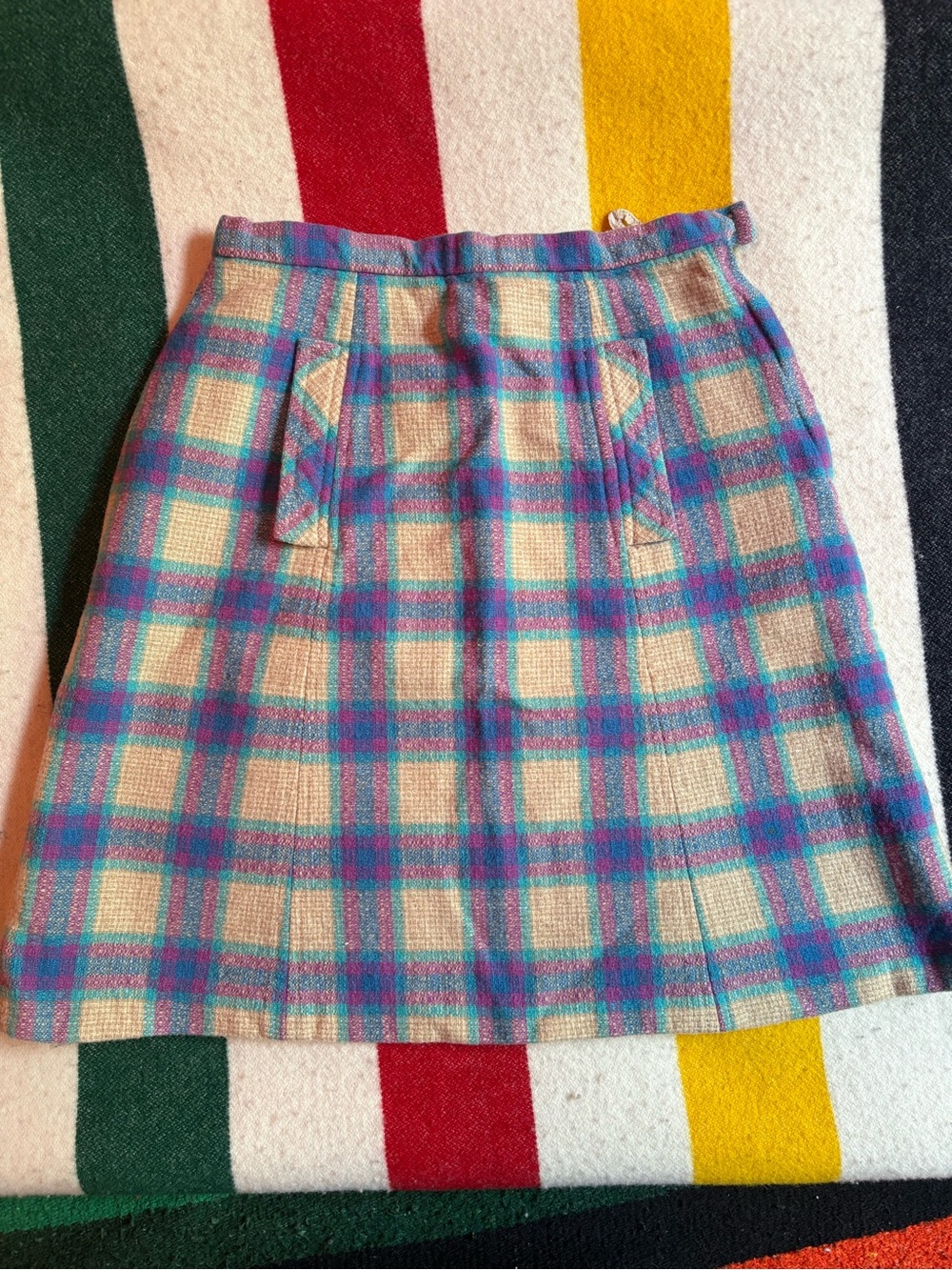 Vintage Pendleton Wool Mini skirt XS